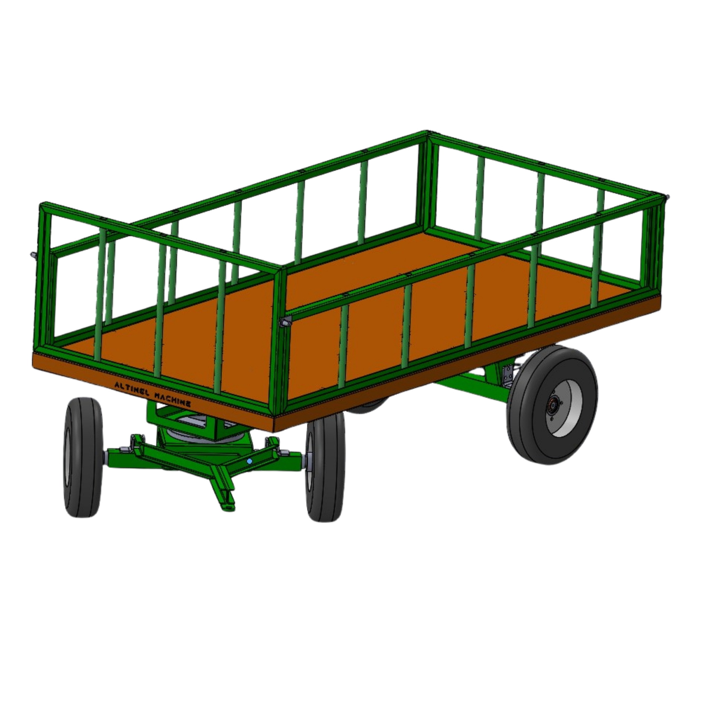 Swivel Wheel Trailer Trailer Freight Vehicle Hydroponic Agricultural Machinery Greenhouse Line Trolley