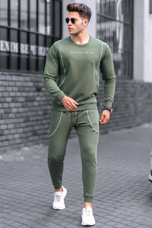 Wholesale OEM gym tracksuit for men black cotton tracksuit set men jogger suits Turkish Manufacture Company