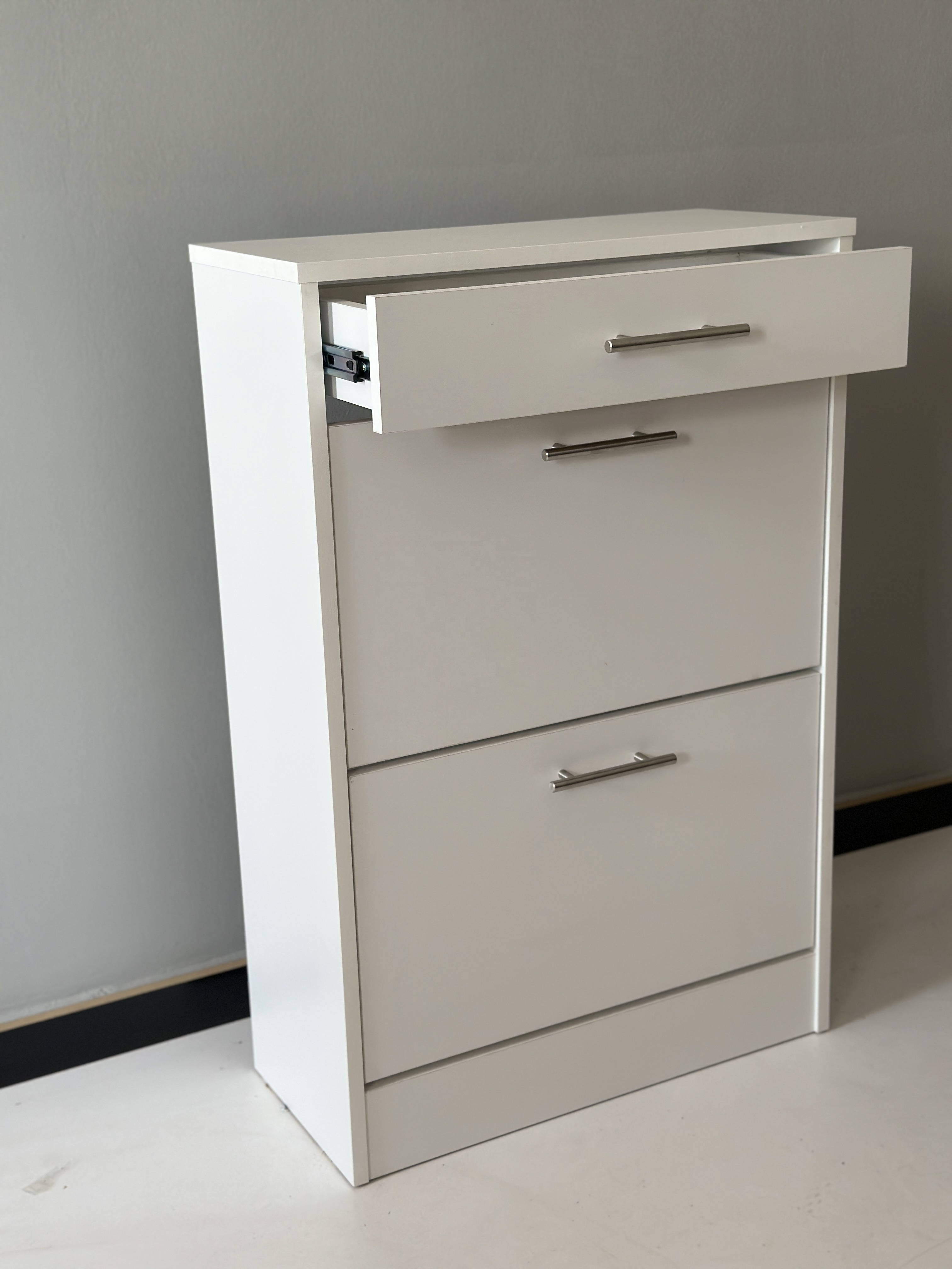 Shoes container unit 2 cabinets + 1 drawer smart furniture European design Apartment using hot sales