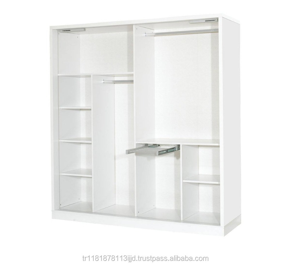 Wardrobe storage system 2 sliding doors top quality modern design factory prices hot sales Turkish furniture