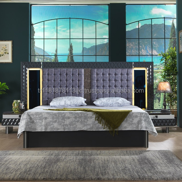 Asli master bedroom set modern model Turkish furniture design Excellent finishing European standard