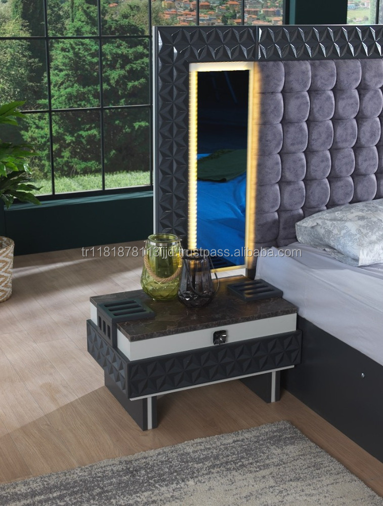 Asli master bedroom set modern model Turkish furniture design Excellent finishing European standard