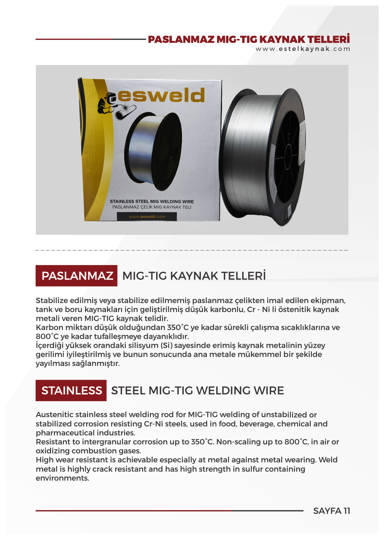 MIG-TIG Welding Wire 1.0 Mm Co2 Welding Chrome - Nickel Wire 308 Stainless Steel CE,ISO 9001 0.8mm - 3.2mm 90-250A AC / DC