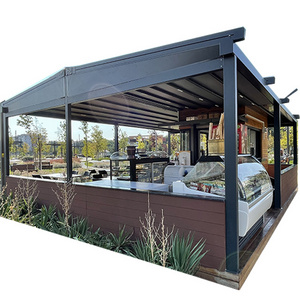 Curtain and Blackout Quality Fabric WaterProof  Pergola Awning System Movable, Openable. Pvc Fabric, Led Illumination.