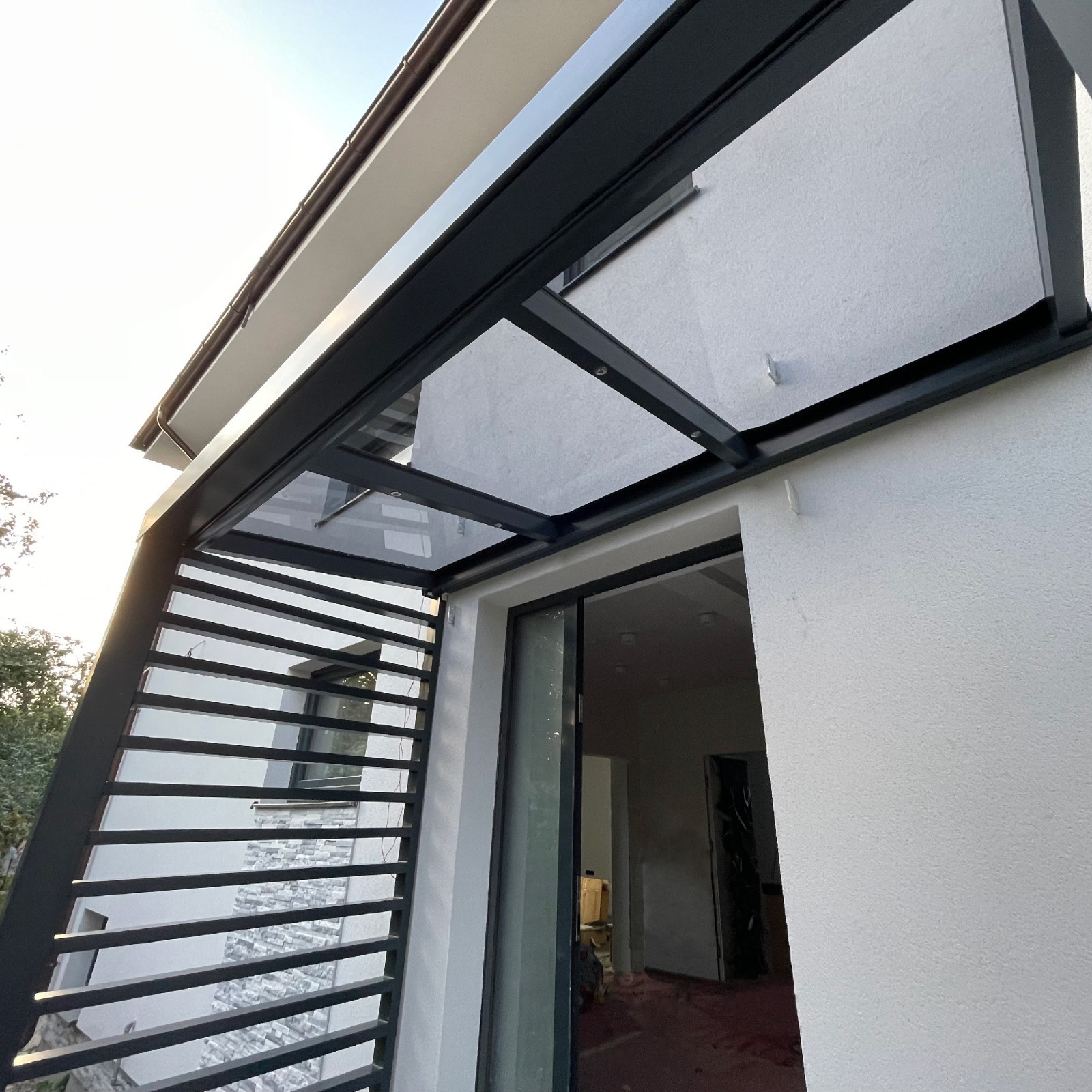 VERANDA GLASS ROOF ALUMINUM PANELS SYSTEM