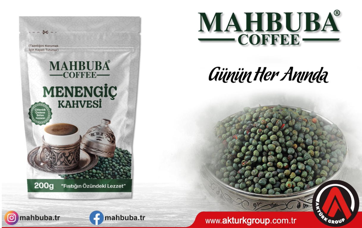 Mahbuba 200 gr Terebinth Coffee Mix Powder High Quality Turkish Coffee Menengic Coffee 100% Organic