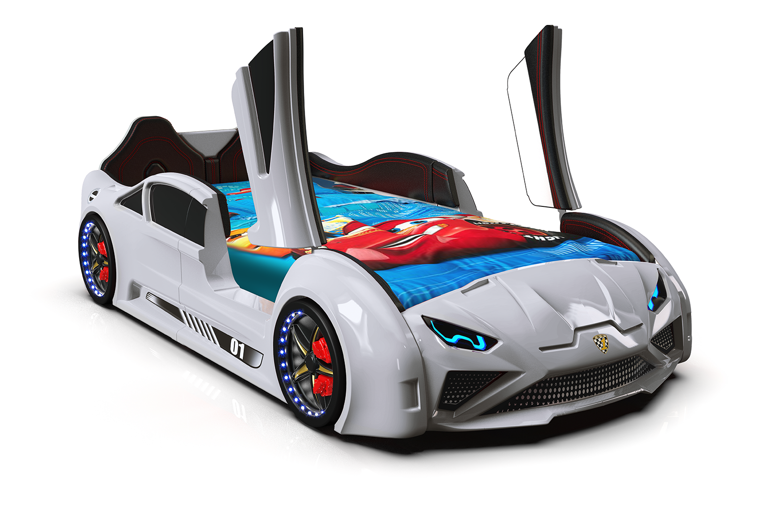 Lamborghini Luxury Car Bed - Plastic Kids Bed Children Bed