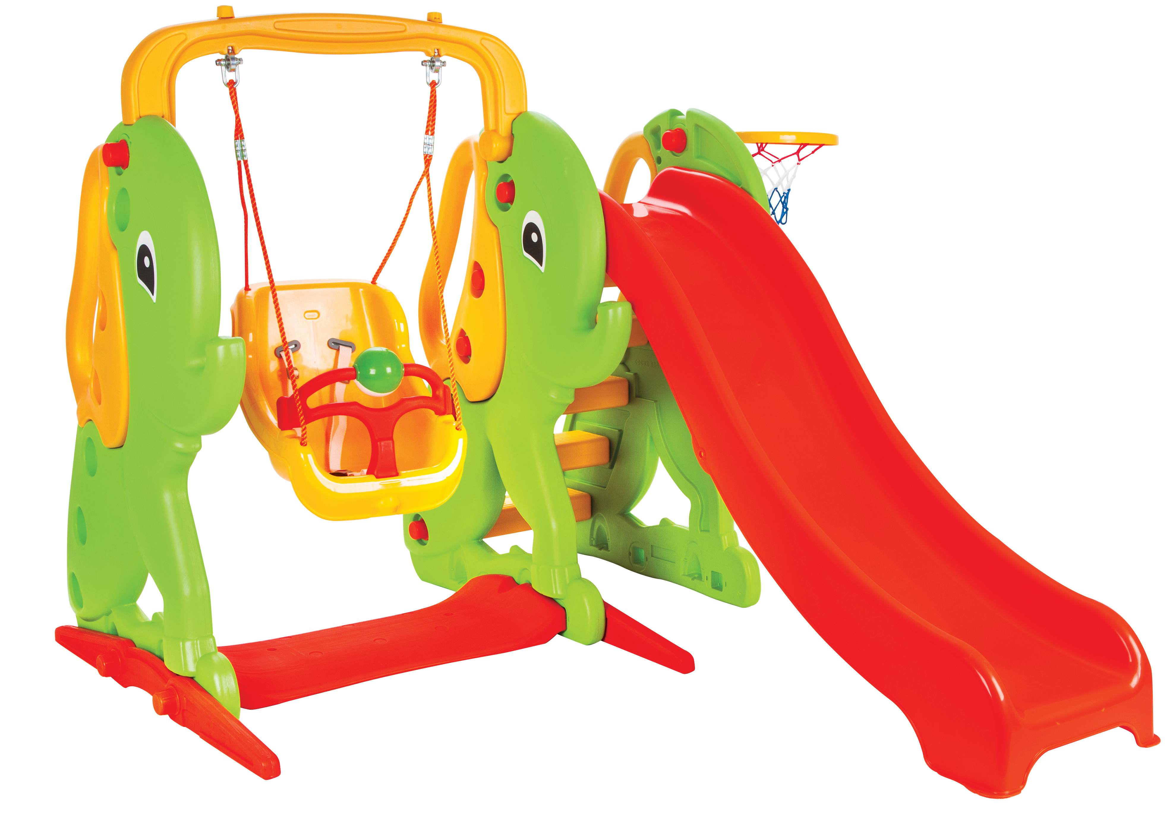 Indoor/Outdoor  Toddler Slide Climber and Swing Slide Set Indoor/Outdoor Swing Set Combination