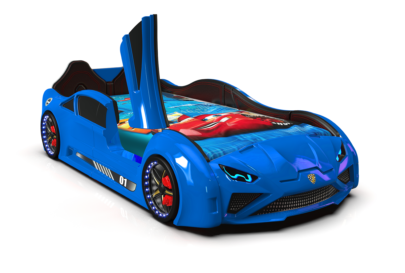 Race Car Bed Lambo RX Series (Children Furniture) Kids Bed Kids Furniture Boy Bedroom