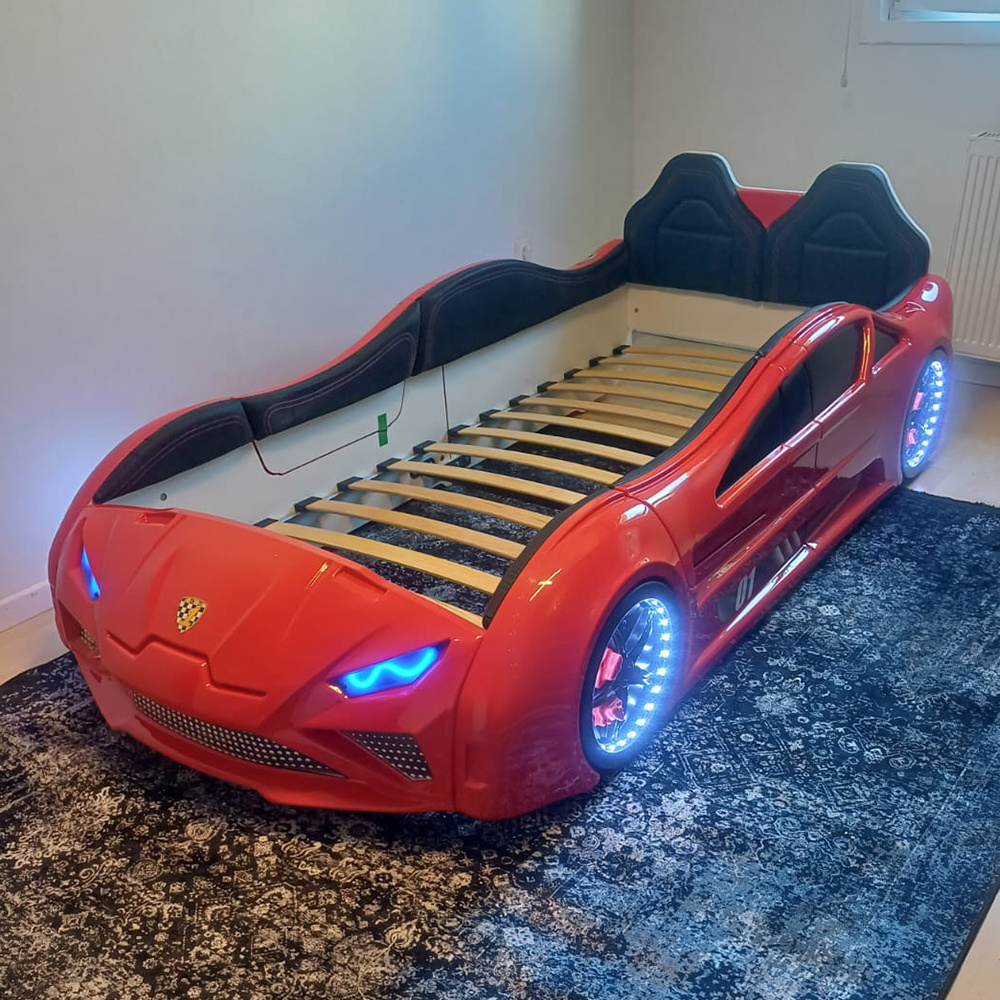 Lamborghini car bed, Little tikes car bed, car bed with sounds, lights and remote controller car bed step 2 race car bed