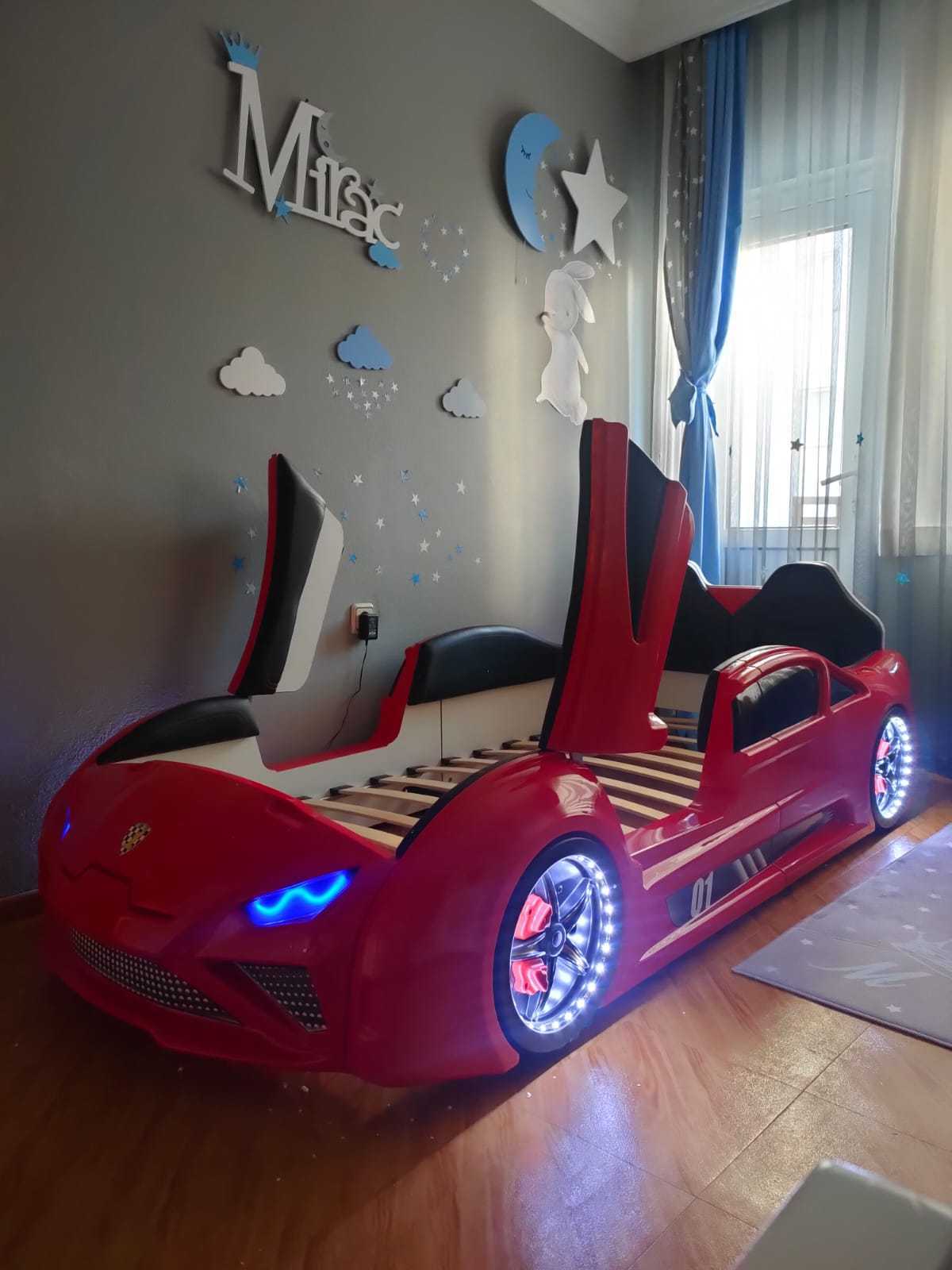 Lamborghini car bed, Little tikes car bed, car bed with sounds, lights and remote controller car bed step 2 race car bed