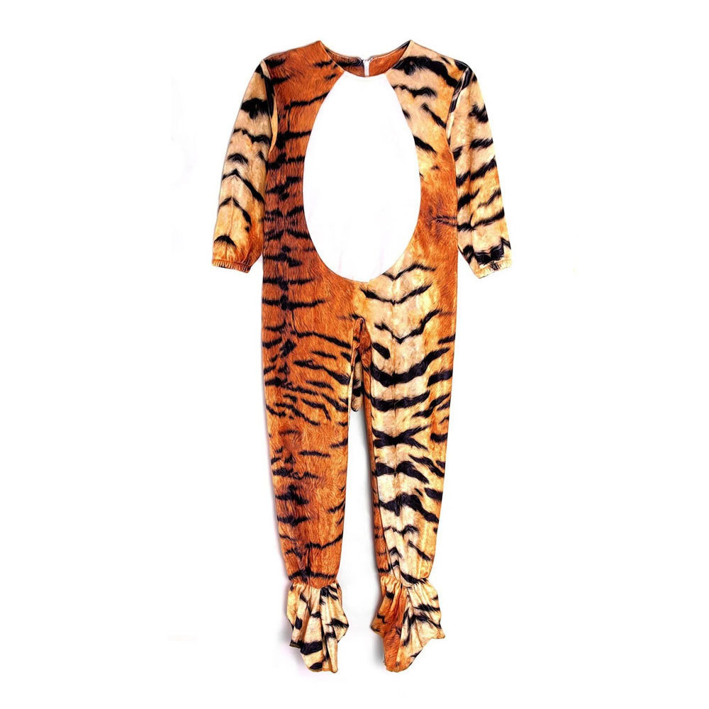 2023 new design tiger animal costumes jumpsuit for children halloween kids tiger costume