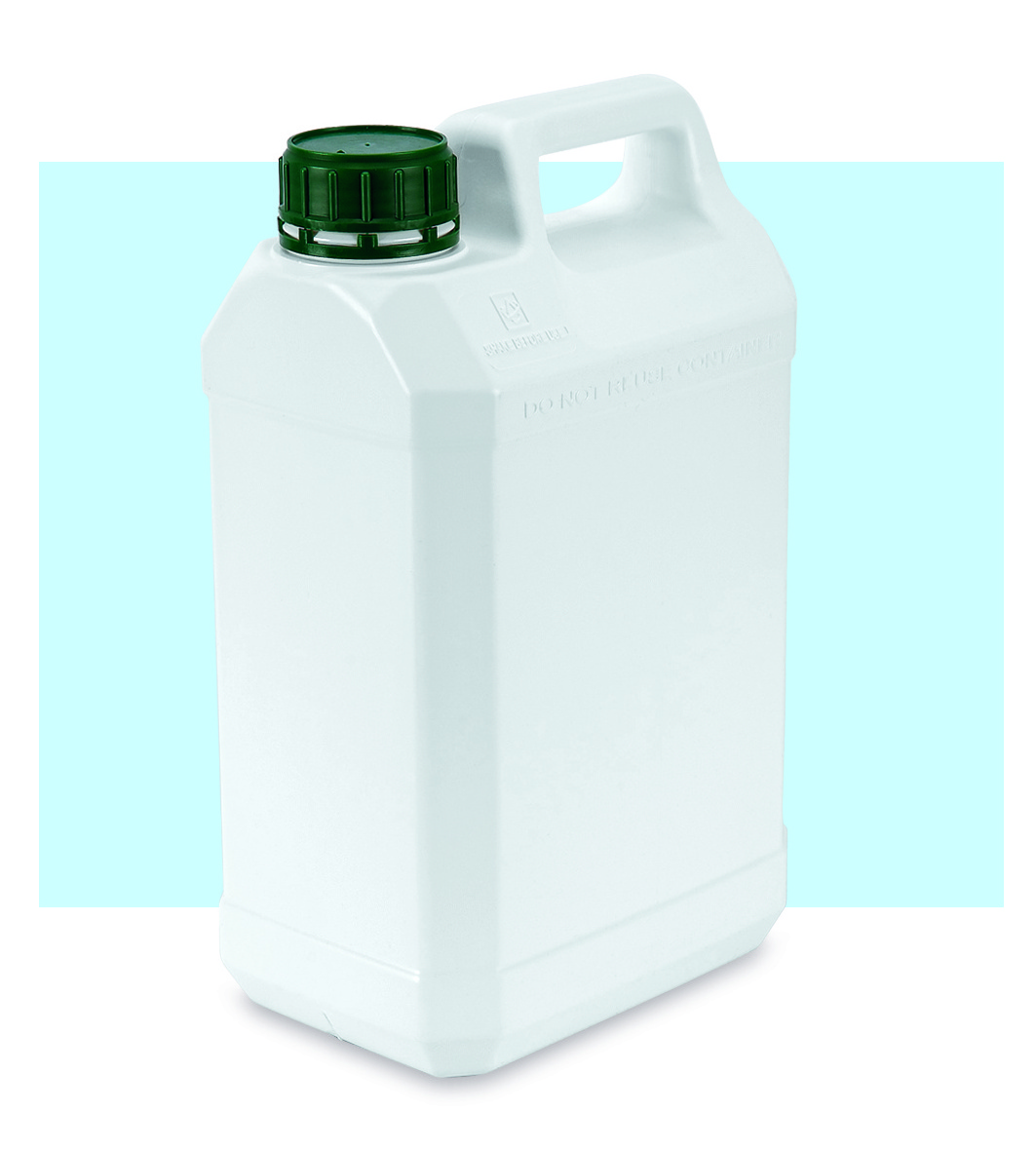 High Quality Type Plastic HDPE 5  Liter Jerry can Container /Tamper evident SK 50  lid 5 liter- 1 Gallon for chemicals drum