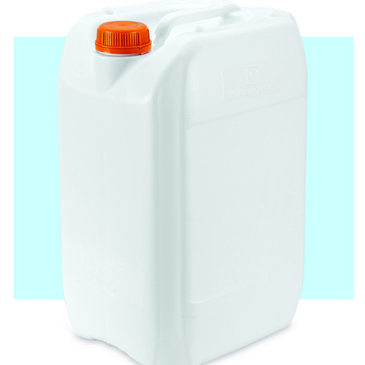 High Quality Plastic HDPE 25 Liter Jerry can Container /Stackable Tamper evident DIN 60 mm lid 25 liter- 6  Gallon Jerry can