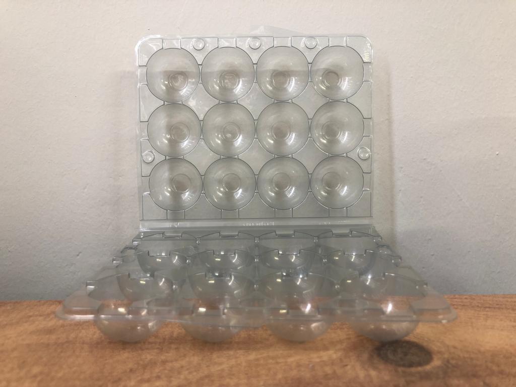 High Quality 12 Cells Plastic PET Quail Egg Tray Wholesale Disposable Transparent Egg Case Packaging with Lid