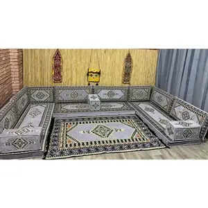 Oriental Floor Seating Ethnic Sofa Ottoman Arabic Majlis Sofa Jalsa Set Floor Seating Afghan Toshak Majlis Oriental Corner Sofa