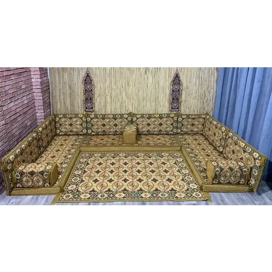 Oriental Floor Seating Ethnic Sofa Ottoman Arabic Majlis Sofa Jalsa Set Floor Seating Afghan Toshak Majlis Oriental Corner Sofa