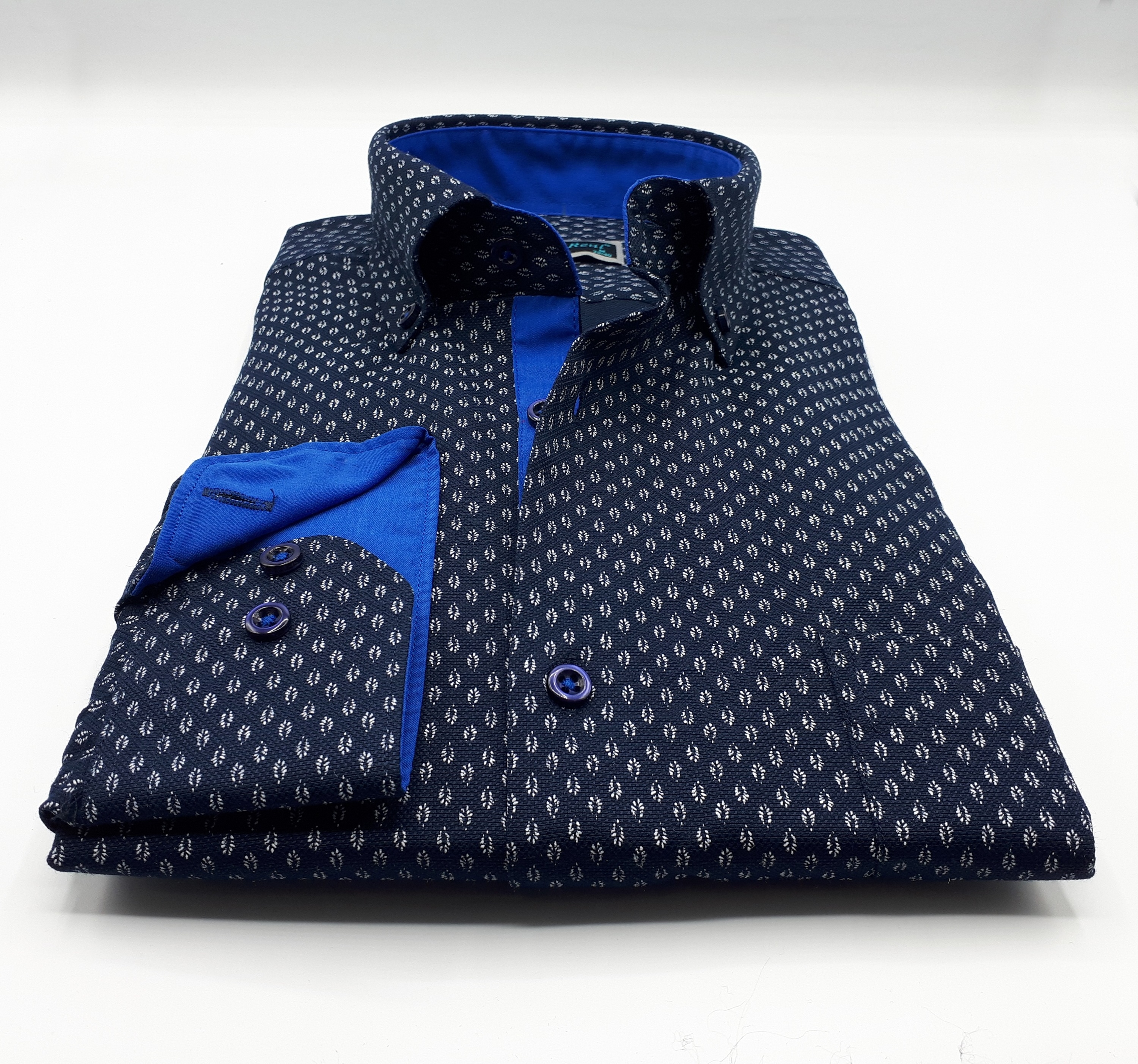 New High Quality Oxford Shirt Printed Men Shirt