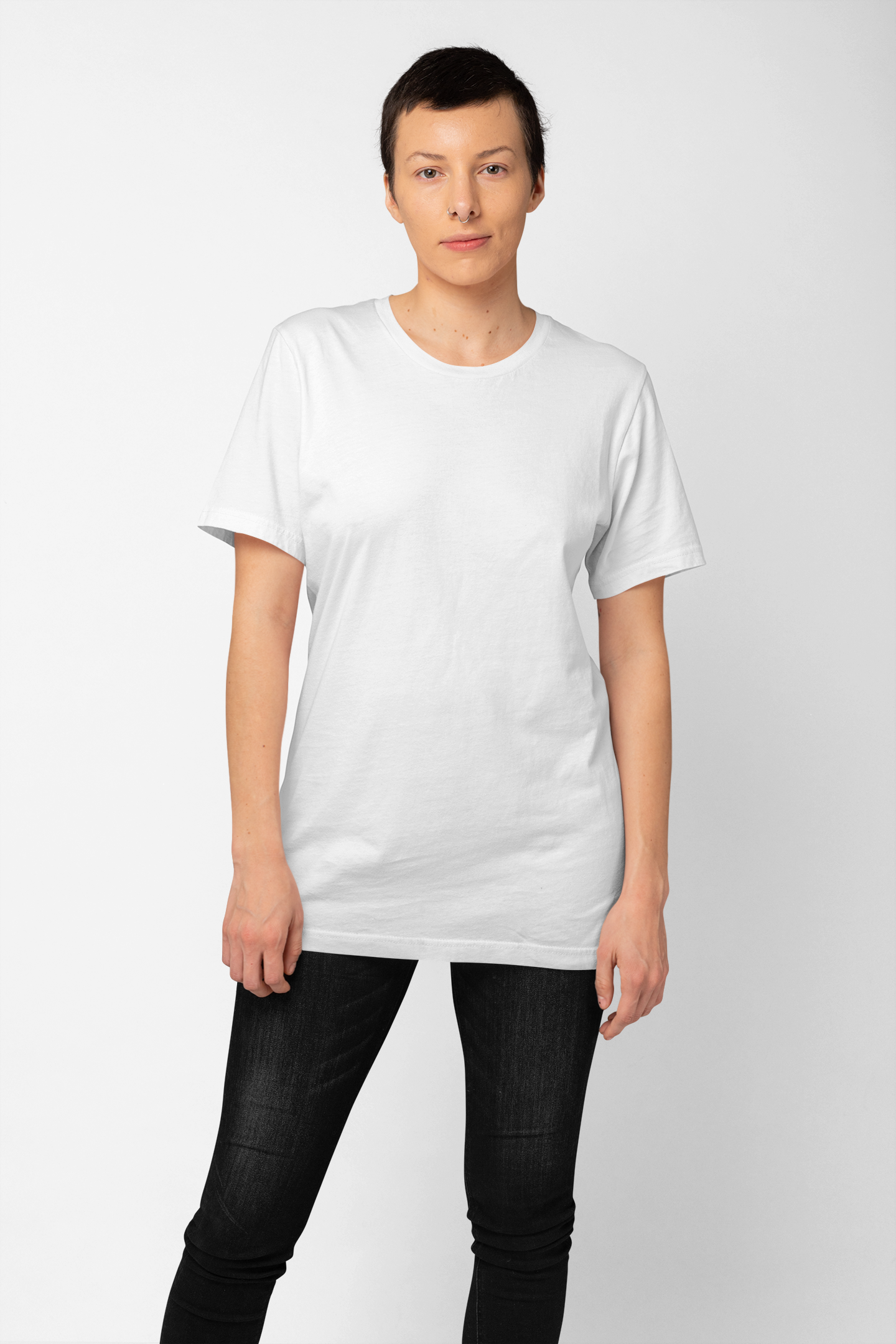 Hot Sale Best Price High Quality Women T shirt 100% Cotton 180 GSM White and Black Made in Turkey