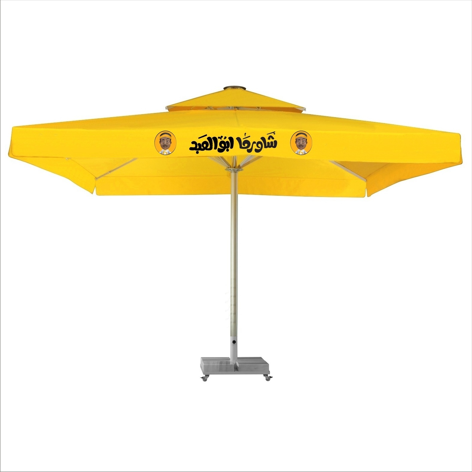 High quality Wholesale Large parasol Sun outdoor umbrella parts big garden patio leisure beach parasol base outdoor cafe patio