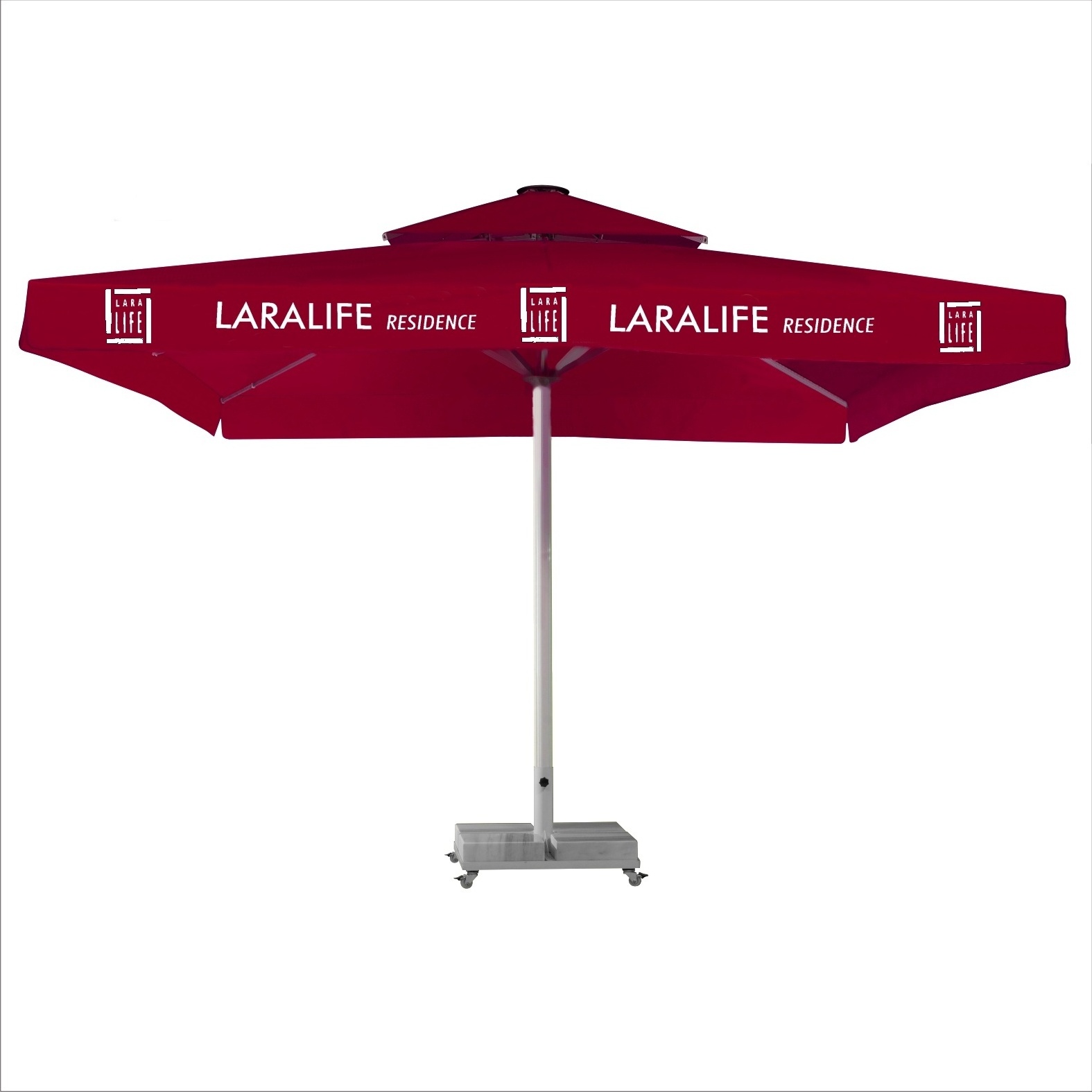 High quality Wholesale Large parasol Sun outdoor umbrella parts big garden patio leisure beach parasol base outdoor cafe patio