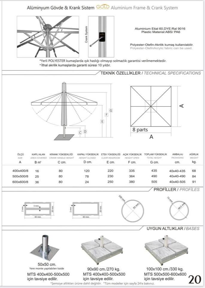 New Function Garden Umbrella Roman Sunshade Commercial Patio Beach Outdoor Parasols Wall Mounted Sun Umbrella Crank Lift Pool