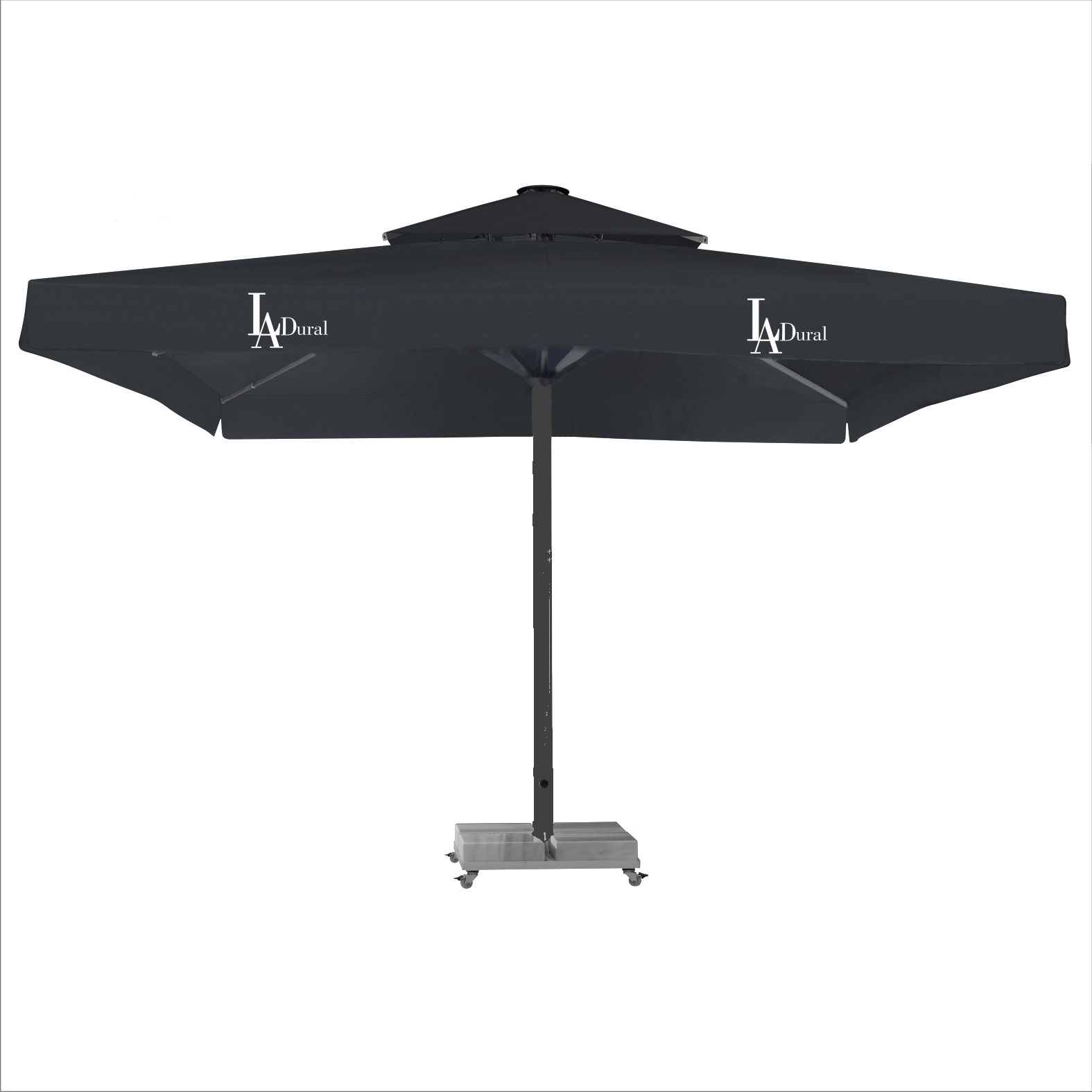 Sun shade cafe outdoor umbrella 500x500 cm restaurant for exterior waterproof crank lift