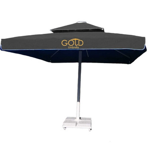 manual umbrella logo printed cafe and hotel umbrellas outdoor parasol umbrella