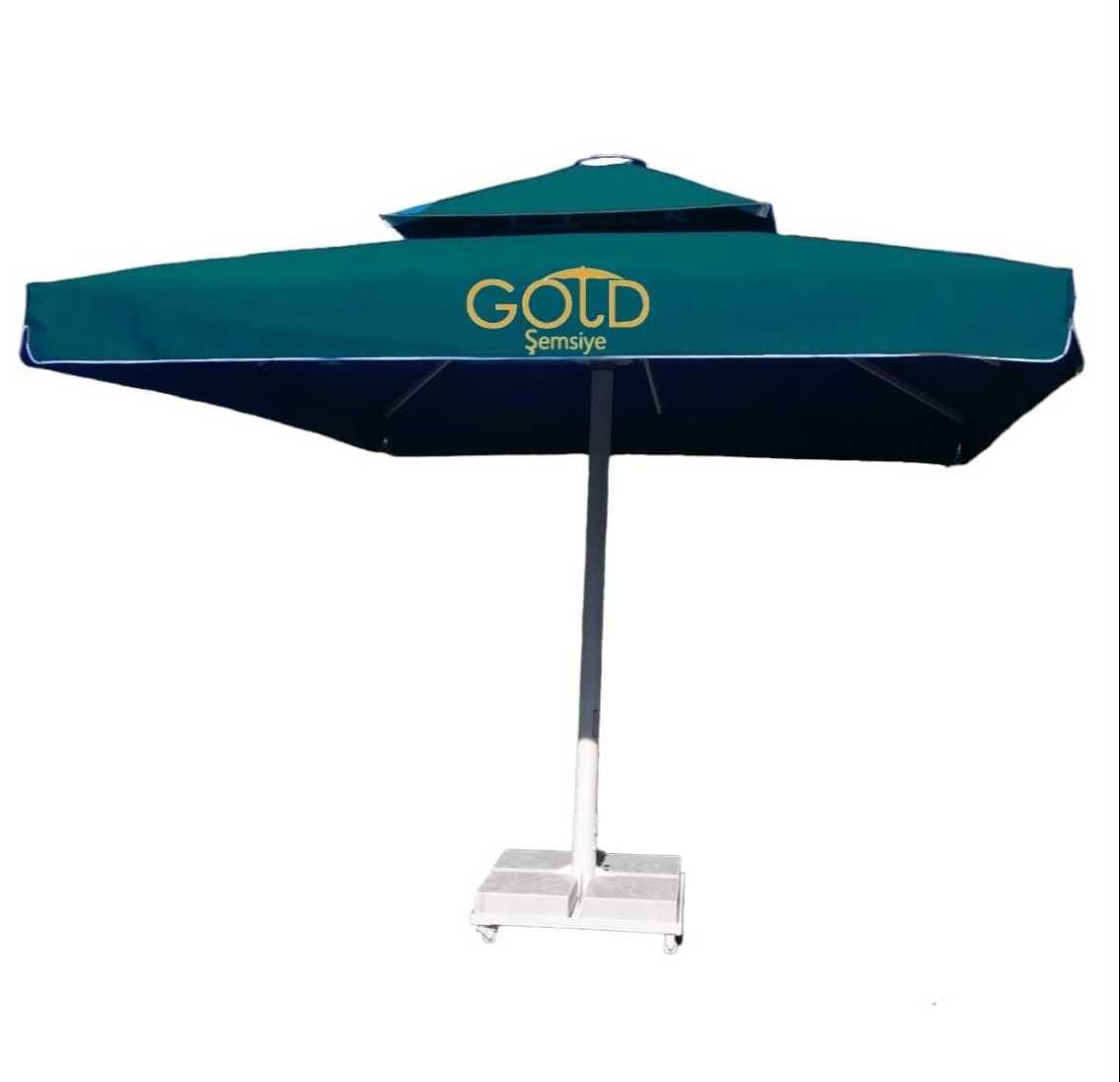 Outdoor Furniture Garden Double Canopy Umbrella Cantilever Large Parasol 3.5m Patio Parasol Economic Umbrellas For Gastro