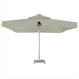 Sun shade cafe outdoor umbrella 500x500 cm restaurant for exterior waterproof crank lift aluminium