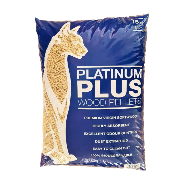 Premium Virgin Softwood Platinum Plus Wood Pellets  Cat & Kitten Litter Wood Pellets 1x 30L Wooden Pellet Cat Litter