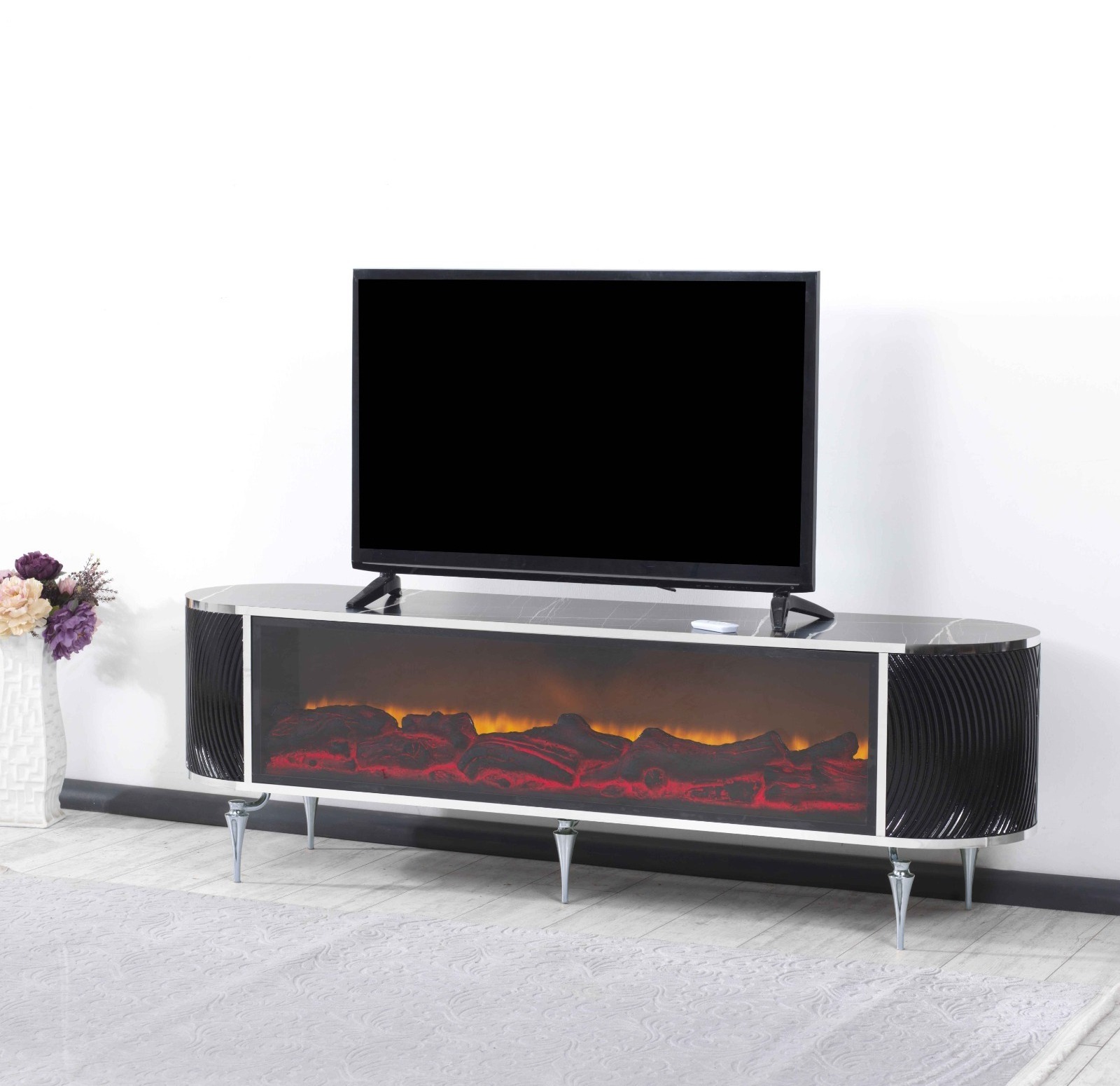 European Style TV Stand Versatile Home Office or Hotel Furniture for Living Room Dining Bedroom and Home Office