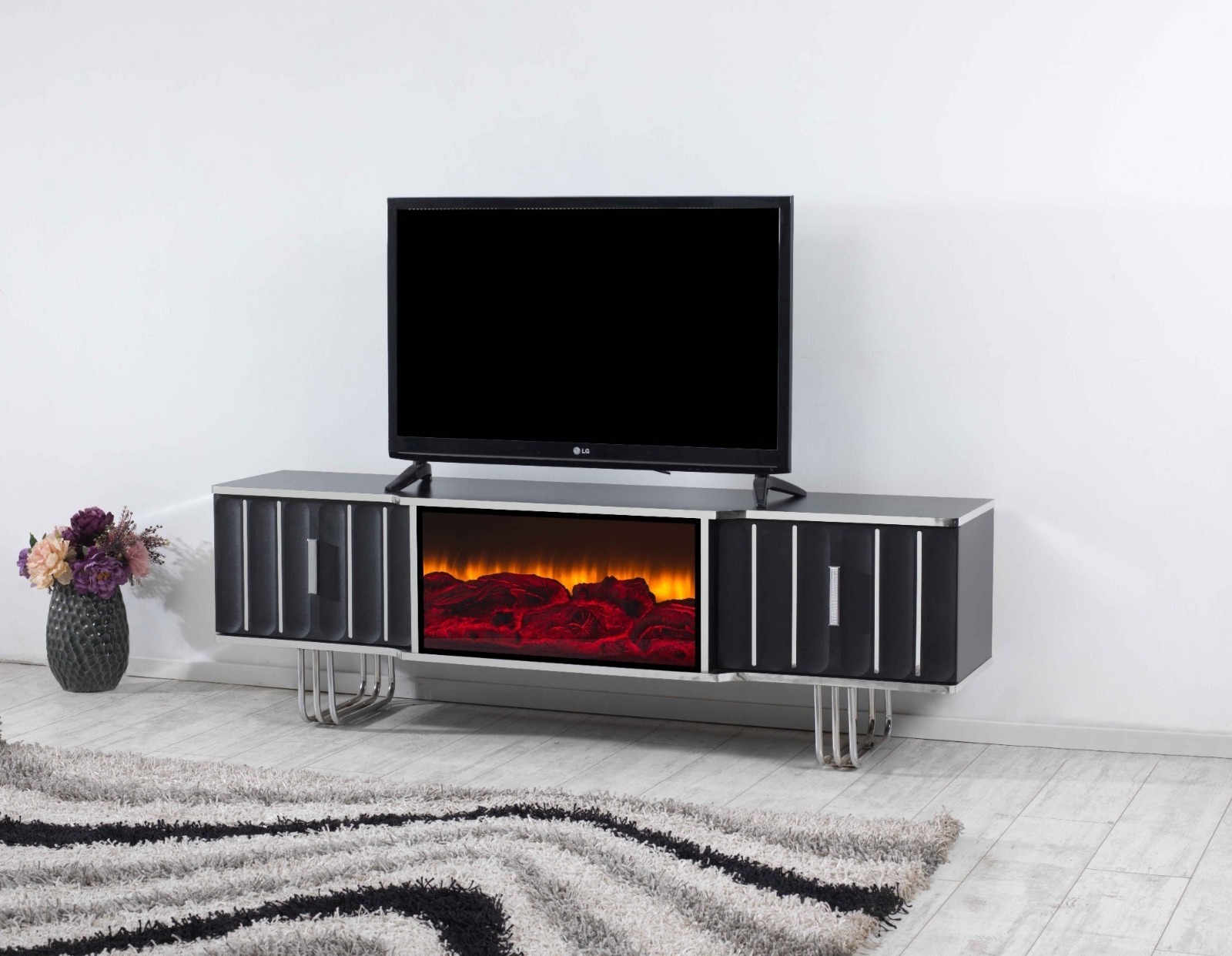 European Style TV Stand Versatile Home Office or Hotel Furniture for Living Room Dining Bedroom and Home Office