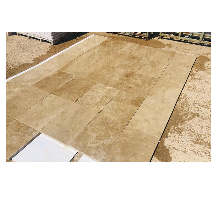 Turkey Travertine Marble Tiles Travertine French Pattern Stone Slab Beige Travertine