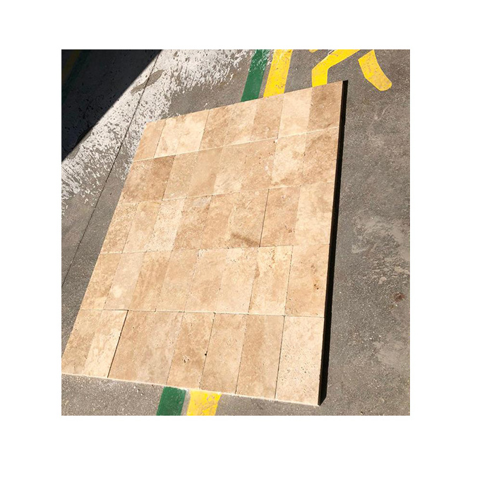 Turkey Travertine Marble Tiles Travertine French Pattern Stone Slab Beige Travertine