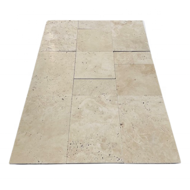 Made In Turkey High Quality Durable Ivory Beige Travertine Tile And Paver For Garden Hotel Villa Wholesale