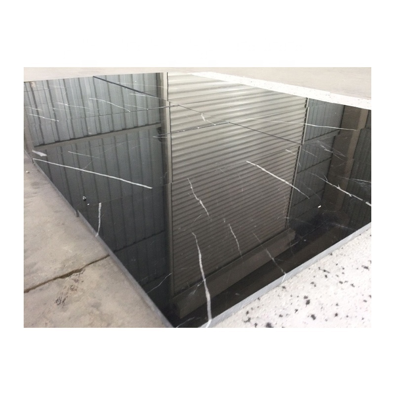 Black Marble Black Marble China Black Natural Stone Black Bello Nero Marquina Marble Flooring Tile Turkey Supplier