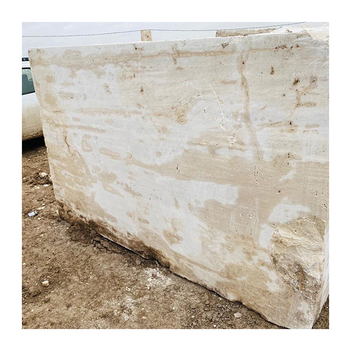 Marble Block Block Travertine White Light Block Raw Material Rough Turkey Quarry