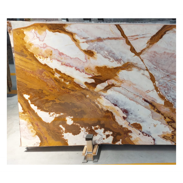 Pink Onyx Marble Slab And Tile With Veins Project Solutions Countertops Tables Polished Honed Home Decor Kemalpasa