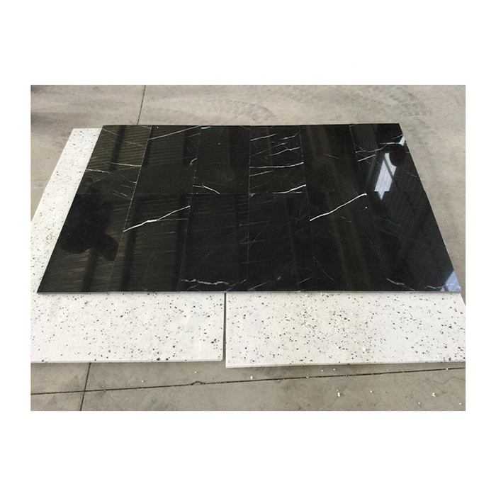 Black Marble Black Marble China Black Natural Stone Black Bello Nero Marquina Marble Flooring Tile Turkey Supplier