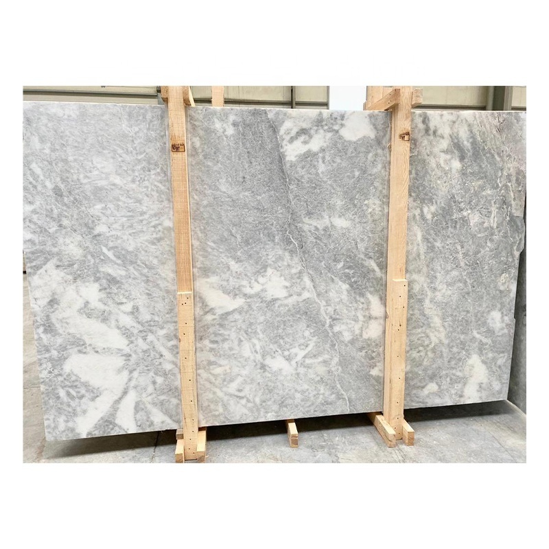 TV Background Wall Tile Marble Big Slab High Quality Ice Light Marble Slabs