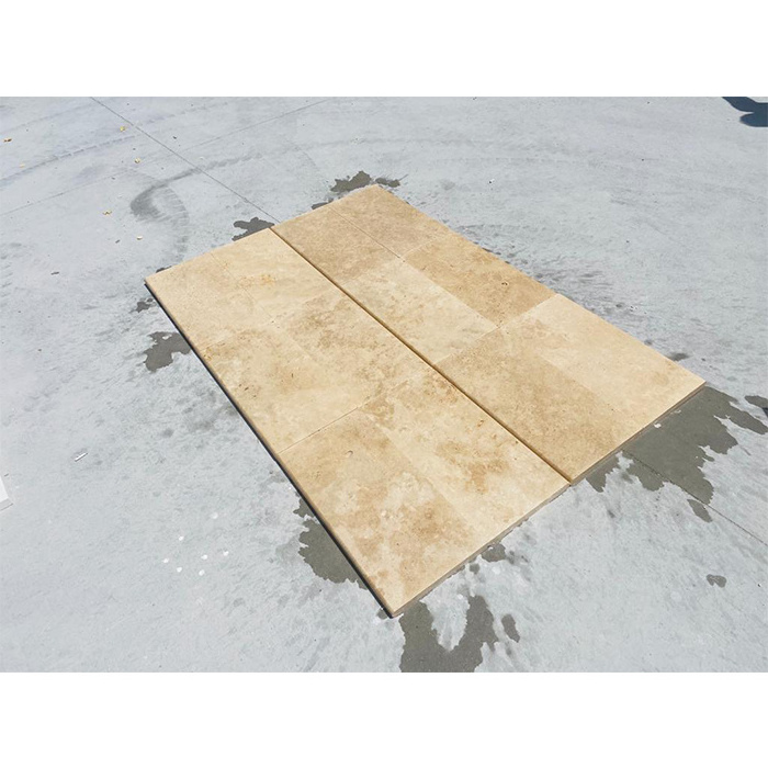 Turkey Travertine Marble Tiles Travertine French Pattern Stone Slab Beige Travertine