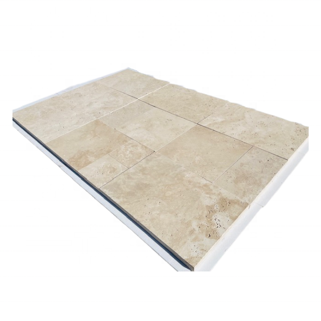 Made In Turkey High Quality Durable Ivory Beige Travertine Tile And Paver For Garden Hotel Villa Wholesale