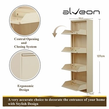 High Quality Metal Shoe Cabinet Rack 4 Layer...