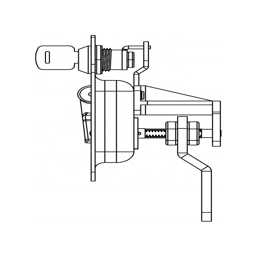 TKK-01-01 Turkish Manufacturer High Quality 304 Stainless Steel, Zamak and Sheet Metal T Handle T-Handle Heavy Duty Lock