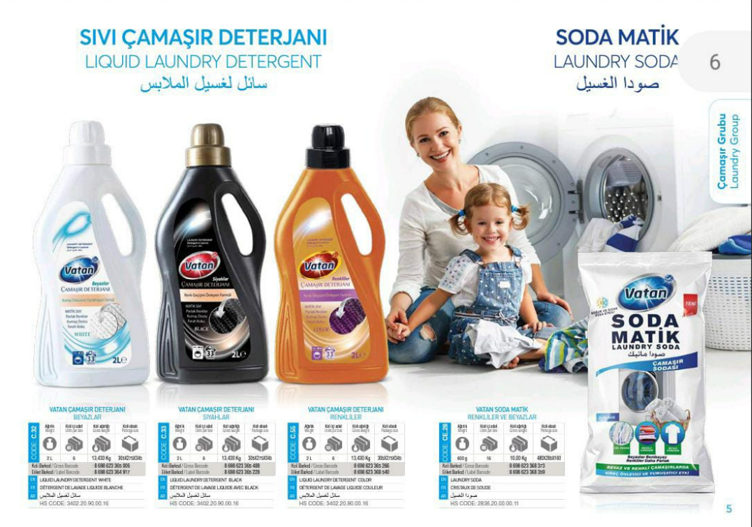 Cleaning Products Liquid Washing Detergent 4L ABAYA Laundry Detergent for Washing Best Quality Products from Manufacturer