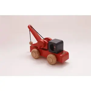 "Locco Wood Crane Car Toy  Kids' Build & Play Simulation Toy - Fun Vehicles for Children's Creative Adventures"