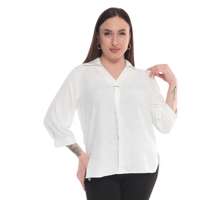 Blouse Top For Women Ask Price High Quality Shirts Made In Turkey Office Style Blouse For Elegant Ladies Ropa Mujer Fashion