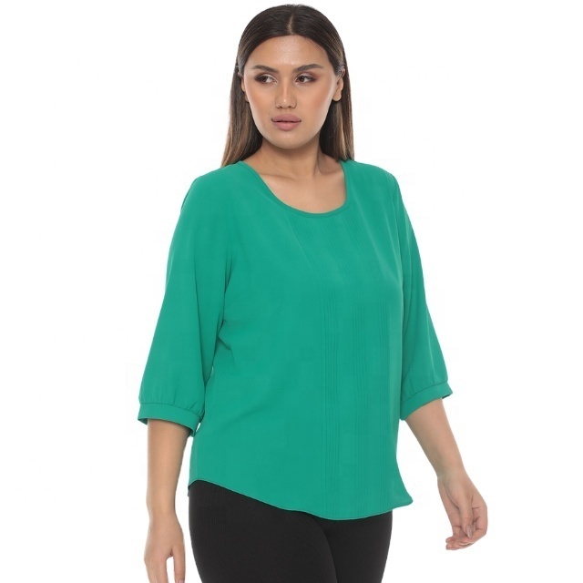 Ask Price Green Women Blouse Shirt Fashion Plus Size Clothing O Neck Feminine Tops Blusas Elegant Lady Office Blouse Casual Chic