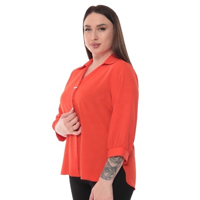 Blouse Top For Women Ask Price High Quality Shirts Made In Turkey Office Style Blouse For Elegant Ladies Ropa Mujer Fashion